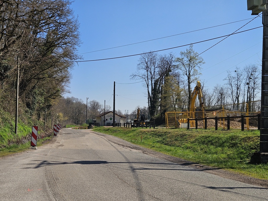 Travaux route du Pré-Charpin La Machine